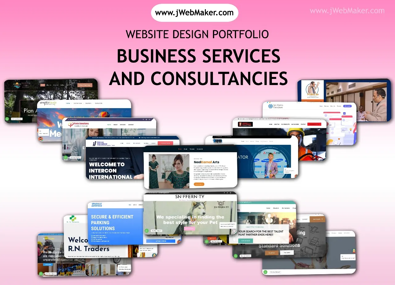 Tailored website design for business services and consultancies in Mumbai