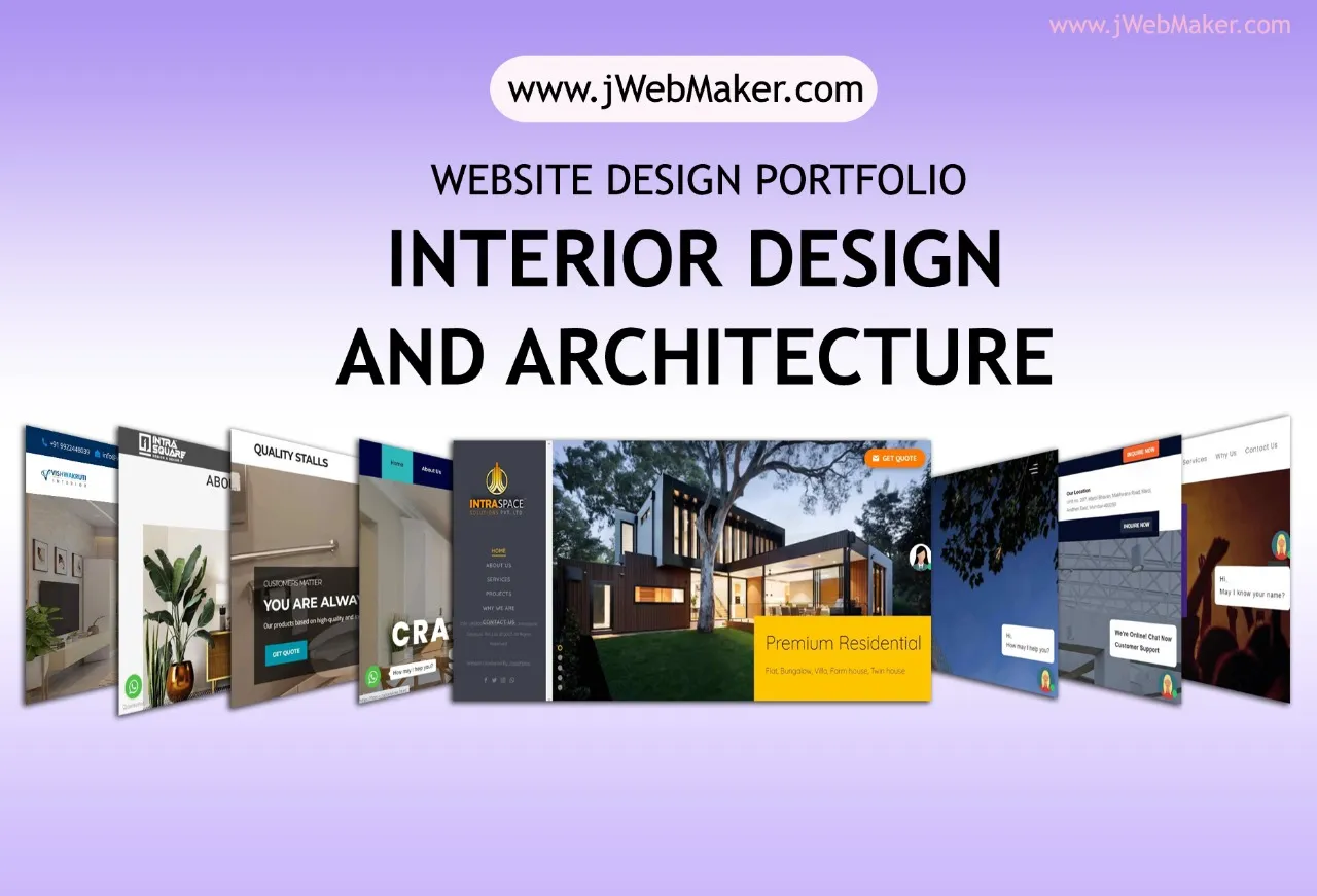 Creative website design for interior and architecture firms in Mumbai