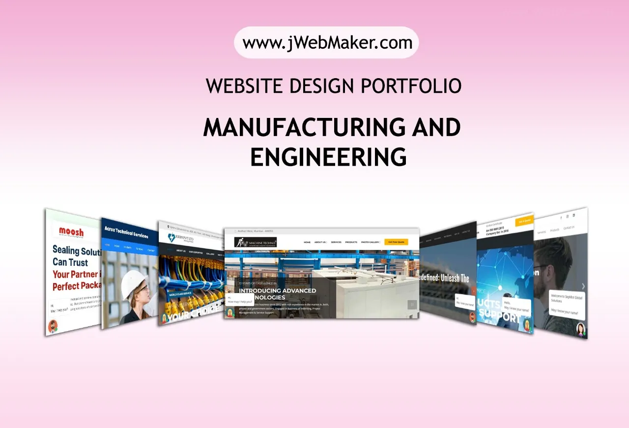 Professional website design for manufacturing and engineering companies in Mumbai