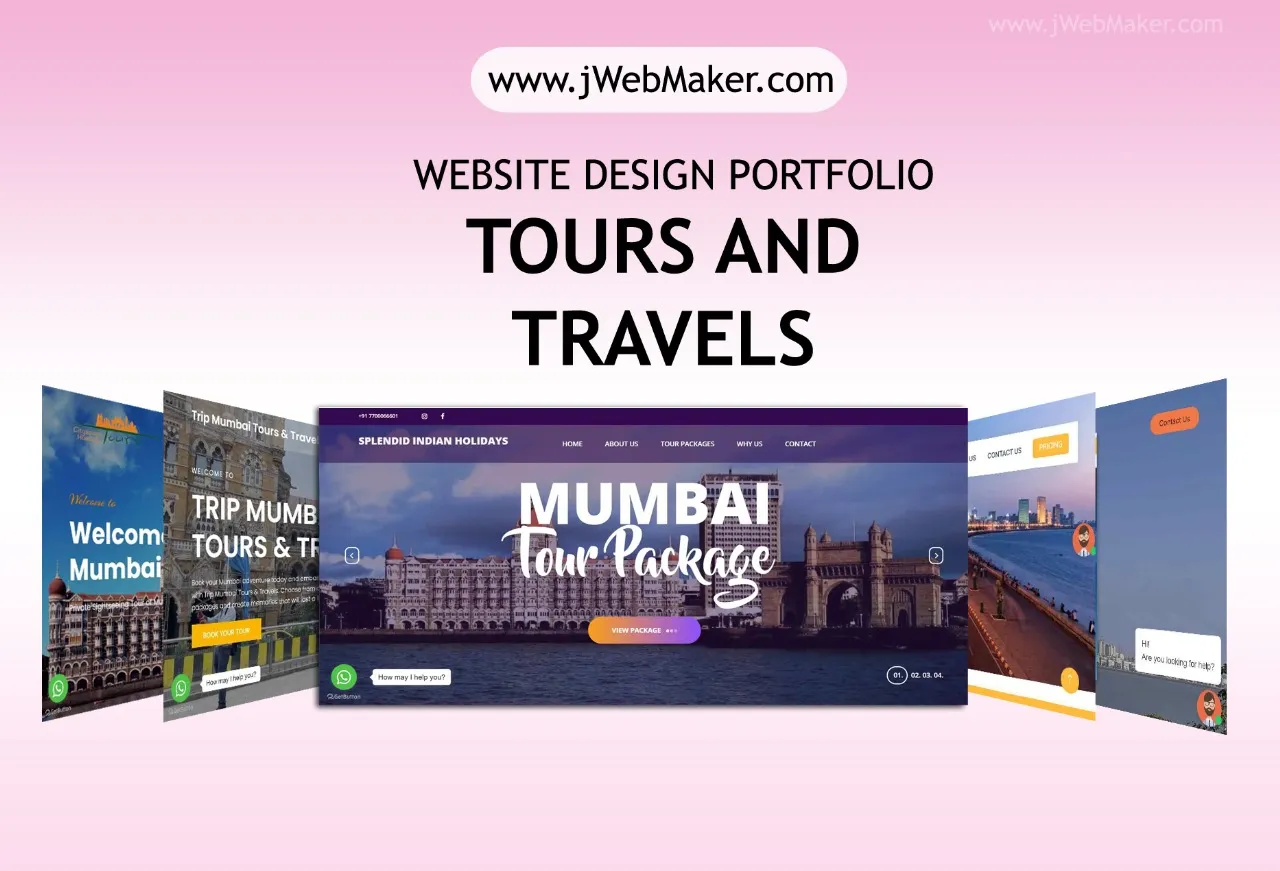 Engaging website design for tours and travel agencies in Mumbai